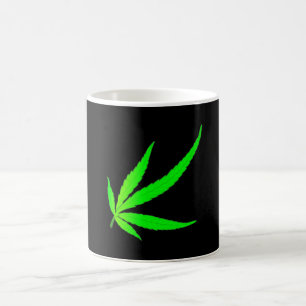 Abstract Weed Leaf Coffee Mug