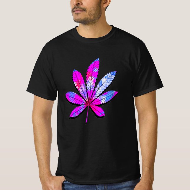 Abstract Weed Leaf T-Shirt (Front)