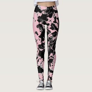Abstract Wet Paint Leggings