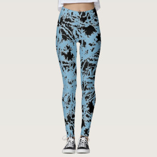 Abstract Wet Paint Leggings