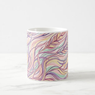 Abstract Wheat Field Pastel Ink Coffee Mug