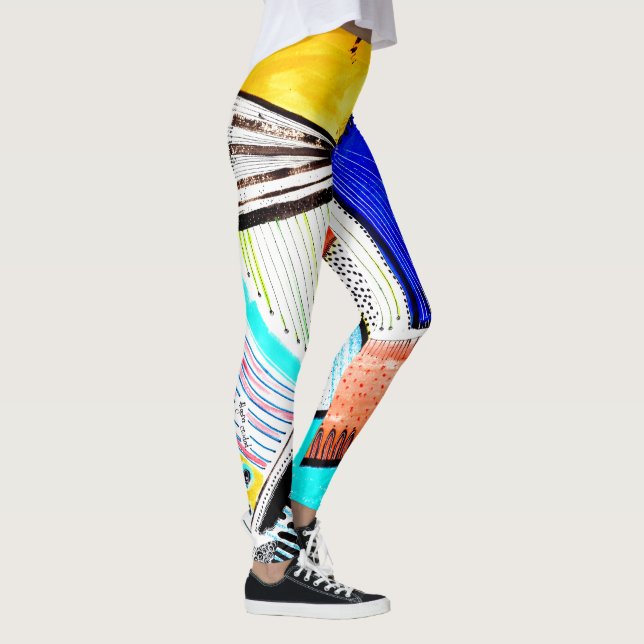 Abstract Wheel Leggings (Right)