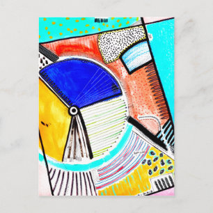 Abstract Wheel Postcard