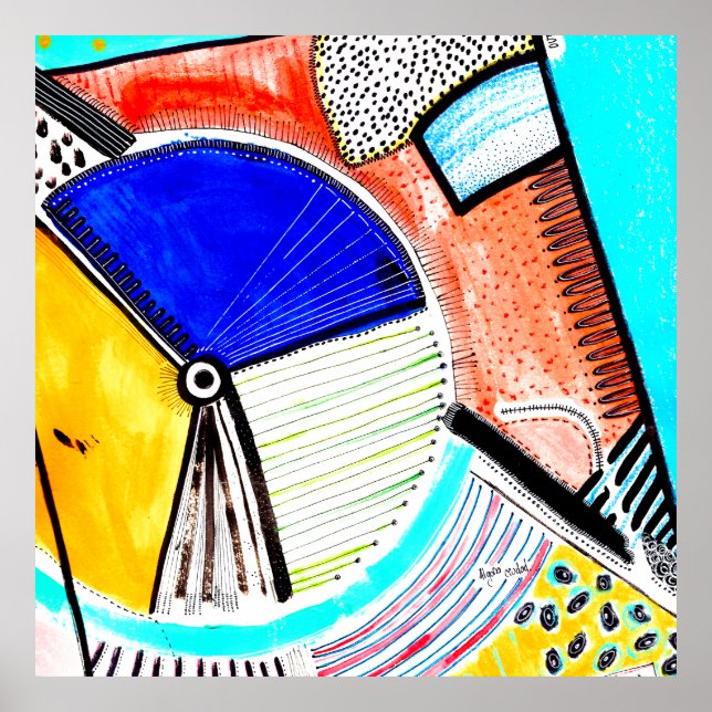 Abstract Wheel Poster (Front)