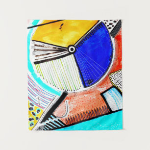 Abstract Wheel Tapestry