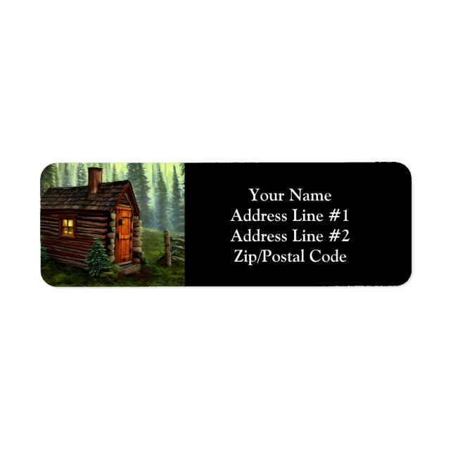 Abstract Whimsical Little Hunting Cabin (Front)
