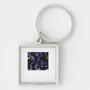 Abstract Whimsigoth Pattern Classic Keychain