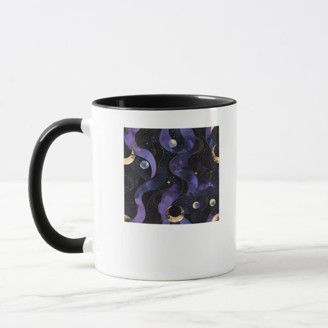 Abstract Whimsigoth Pattern Classic Mug (Left)
