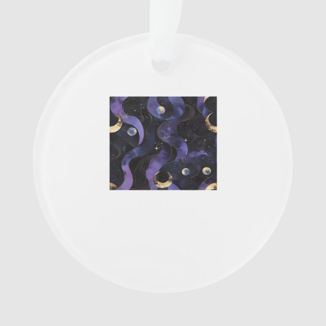 Abstract Whimsigoth Pattern Classic Ornament (Front)