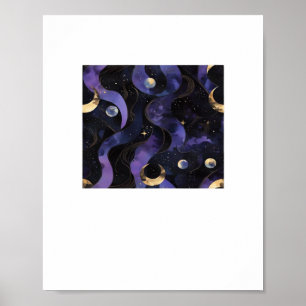 Abstract Whimsigoth Pattern Classic Poster
