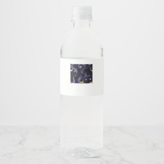 Abstract Whimsigoth Pattern Classic Water Bottle Label