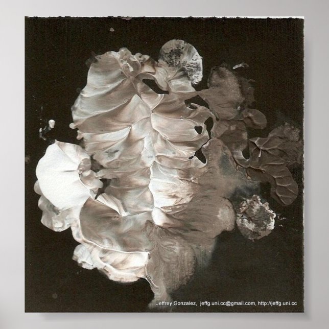 Abstract White Poster (Front)