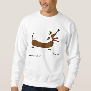 Abstract Wiener Dog Mens Sweatshirt