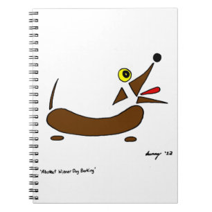 Abstract Wiener Dog Notebook