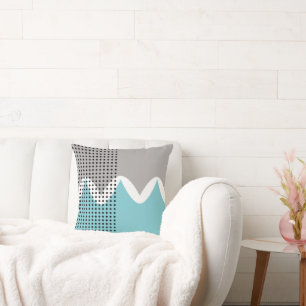 Abstract Wiggles Throw Pillow