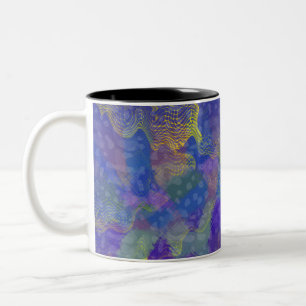 Abstract Wild Gradient Colour Design Two-Tone Coffee Mug