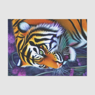 Abstract Wild  Majestic Predator Tiger Tissue Paper