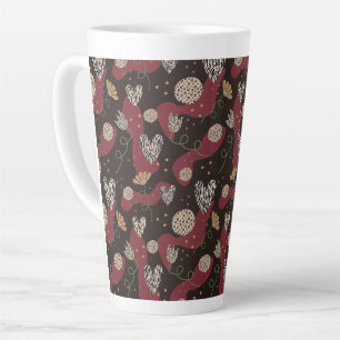 Abstract wild seamless pattern latte mug