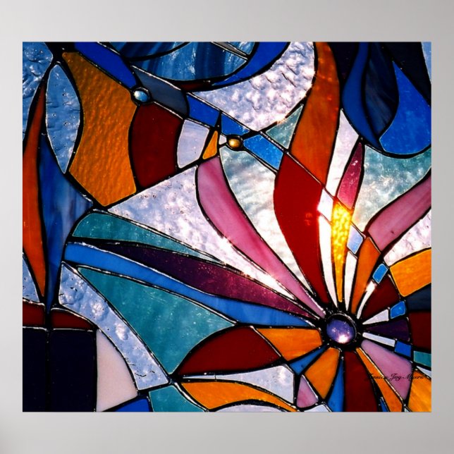 Abstract Wildflower Poster (Front)