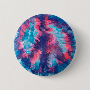 Abstract Wind Blown Pink Purple Peace Sign Buttons