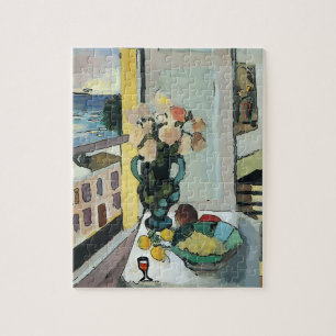 Abstract Window & Wine Glass Jigsaw Puzzle