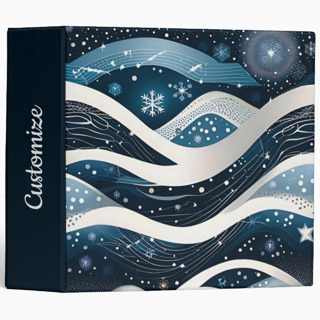 Abstract Winter Wonderland  Binder (Front/Spine)