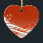 Abstract Winter Wonderland Hart Ornament<br><div class="desc">This beautiful Abstract winter wonderland Hart Ornament is an nice gift for Special Occasions, Christmas, Wedding Gifts, Engagements Gifts, Major Holidays, Hanukkah gifts, Passover Gifts, Greeting's, Morthers day, </div>