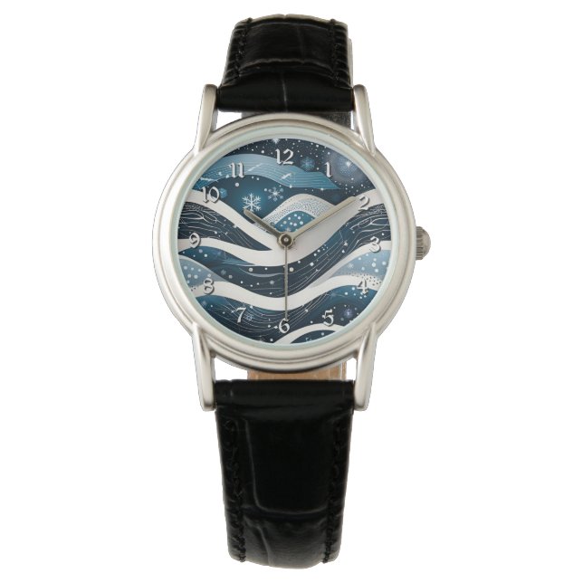 Abstract Winter Wonderland Watch (Front)