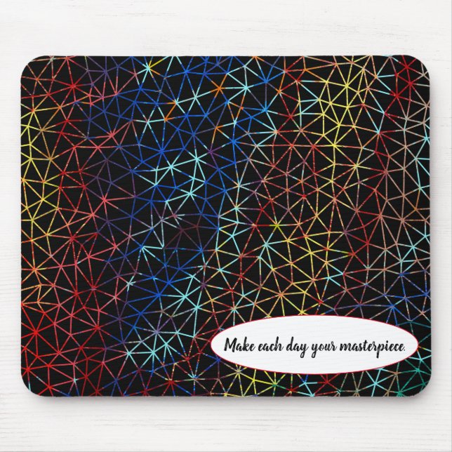 abstract wire design with quote mouse pad (Front)