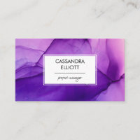 Abstract Wispy Purple Alcohol Ink Liquid Art