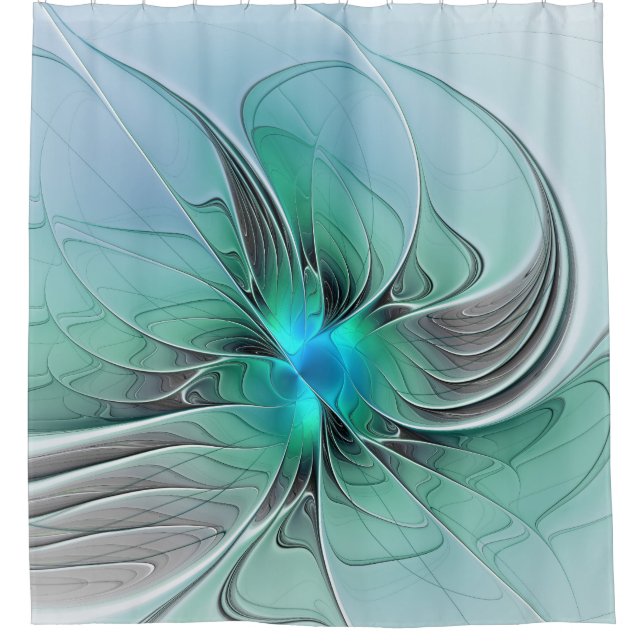 Abstract With Blue, Modern Fractal Art (Front)