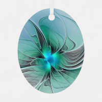 Abstract With Blue, Modern Fractal Art