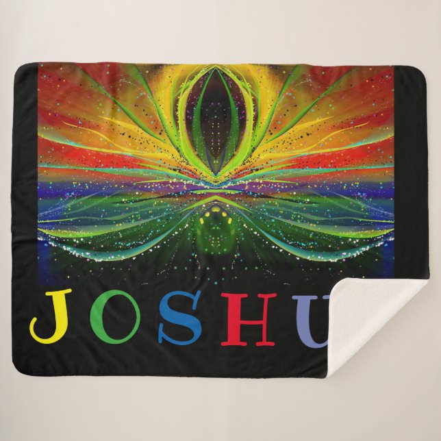 Abstract with Name Sherpa Blanket (Front (Horizontal))