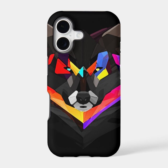 Abstract wolf iphone (Back)