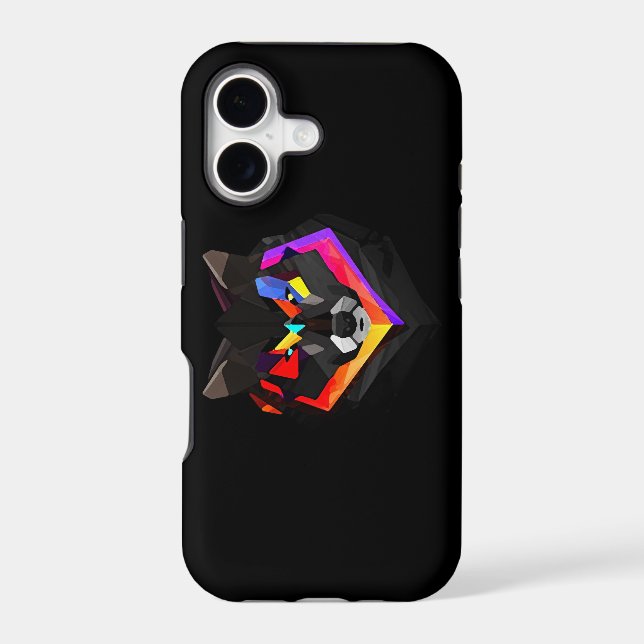 Abstract wolf iphone (Back)