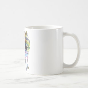 Abstract Wolf silhouette Coffee Mug