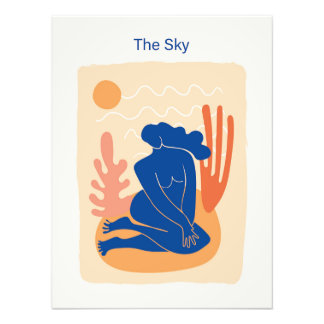 Abstract woman and nature in the style of Matisse Photo Print