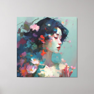 Abstract Woman Canvas Print