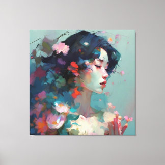 Abstract Woman Canvas Print
