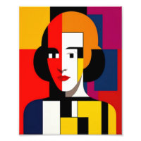 Abstract woman face art Photo Enlargement