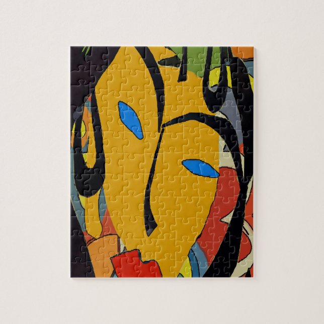 Abstract Woman Face Jigsaw Puzzle (Vertical)
