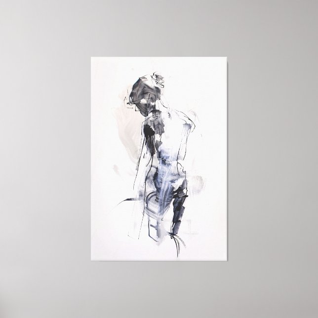 Abstract Woman Figure - Canvas Print (Front)