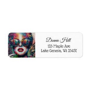  Abstract Woman in Sunglasses Ai Art