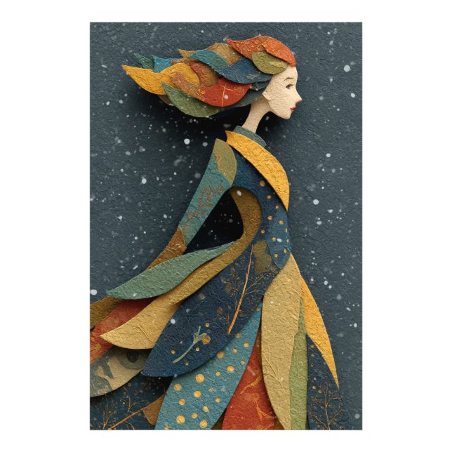 Abstract Woman Portrait Photo Print (Front)