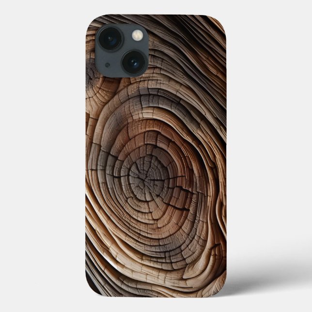 Abstract Wood Art Design Texture Case-Mate iPhone Case (Back)