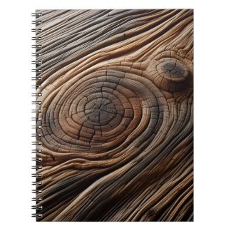 Abstract Wood Art Design Texture Notebook