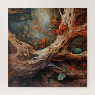 Abstract Wood Texture Puzzle