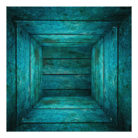 Abstract wooden cube