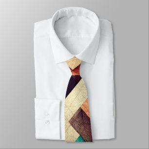 Abstract Wooden Weave Tie