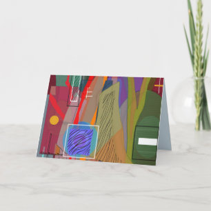 Abstract Woodland Card